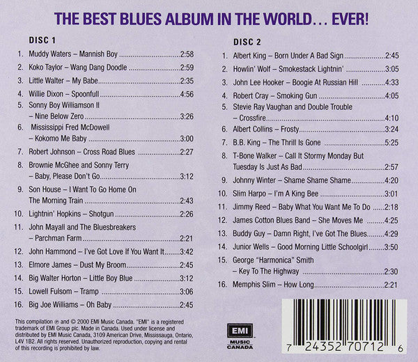 Various : The Best Blues Album In The World...Ever! (2xCD, Comp)