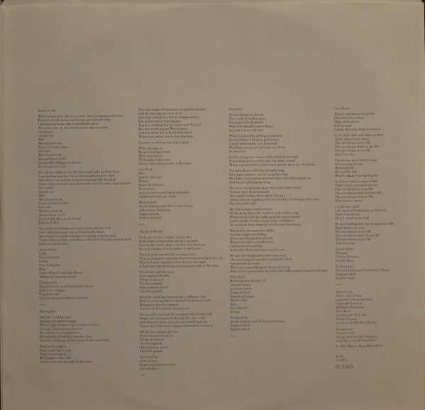 The Dream Academy : The Dream Academy (LP, Album, Cin)