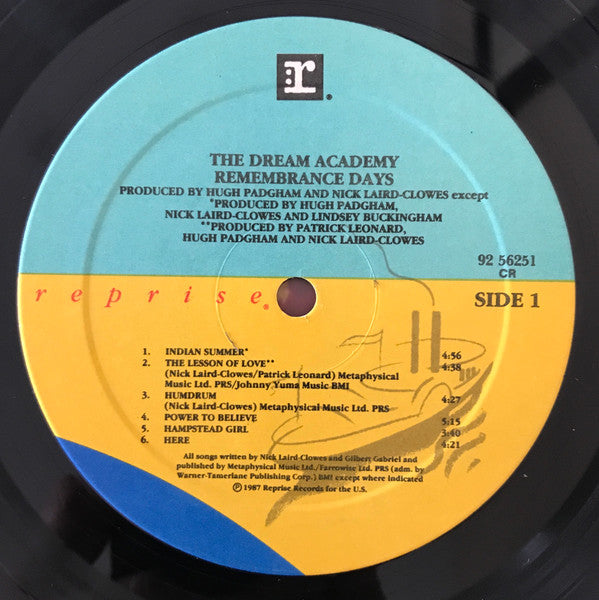 The Dream Academy : Remembrance Days (LP, Album)