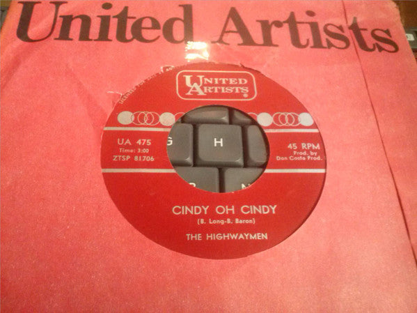The Highwaymen* : The Birdman / Cindy Oh Cindy (7", Single)