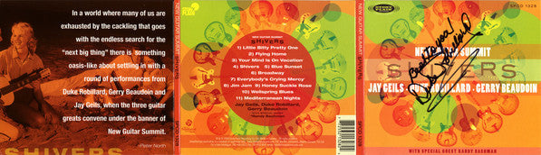 New Guitar Summit : Jay Geils*, Gerry Beaudoin, Duke Robillard : Shivers (CD, Album)