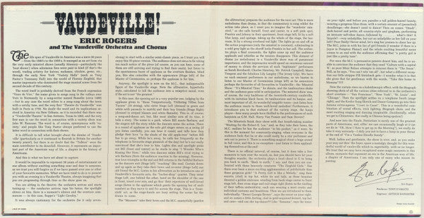 Eric Rogers (2) and The Vaudeville Orchestra And Chorus : Vaudeville! (LP, Album, Gat)