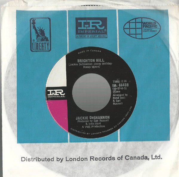 Jackie DeShannon : Brighton Hill / You Can Come To Me (7", Single)
