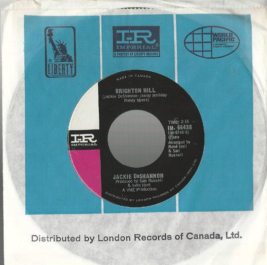 Jackie DeShannon : Brighton Hill / You Can Come To Me (7", Single)