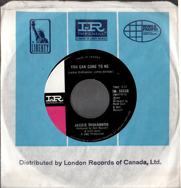 Jackie DeShannon : Brighton Hill / You Can Come To Me (7", Single)