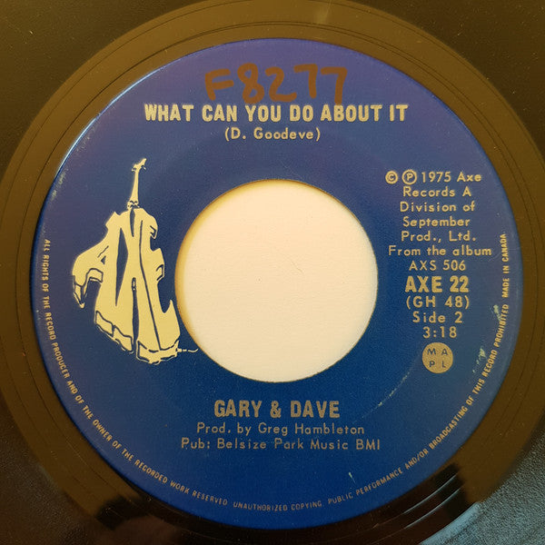 Gary & Dave : All In The Past Now (7", Single)