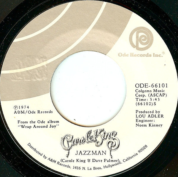 Carole King : Jazzman / You Go Your Way, I'll Go Mine (7", Single, Styrene, Ter)