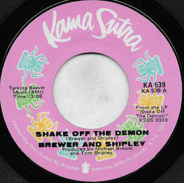 Brewer And Shipley : Shake Off The Demon (7", Single, Mon)