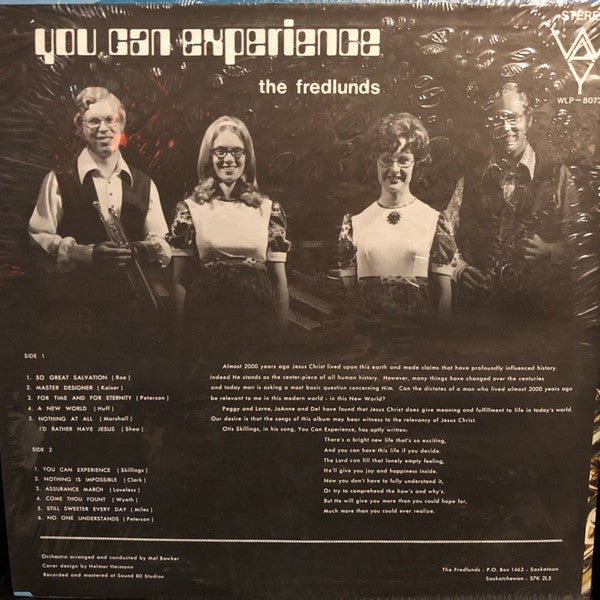 The Fredlunds : You Can Experience  (LP, Album)