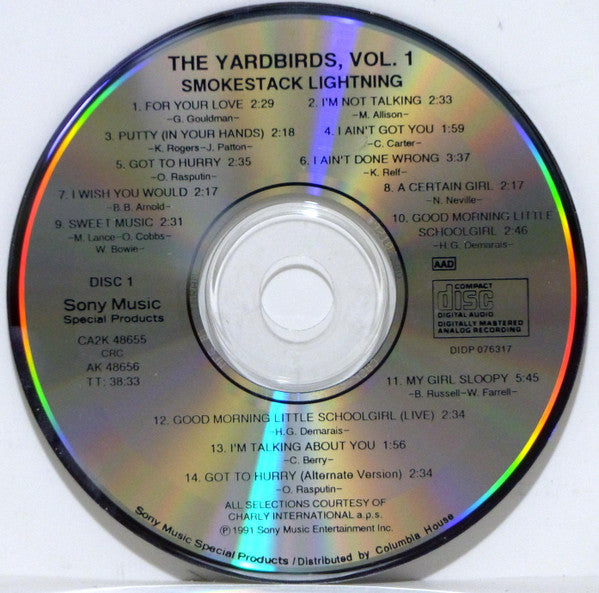 The Yardbirds : Vol. 1 - Smokestack Lightning (2xCD, Comp, Club, RM)