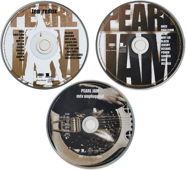Pearl Jam : Ten (2xCD, Album, RM + DVD-V, NTSC, Reg + Dlx)