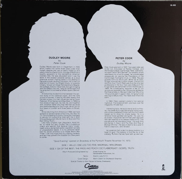 Peter Cook & Dudley Moore : Good Evening (LP, RE)