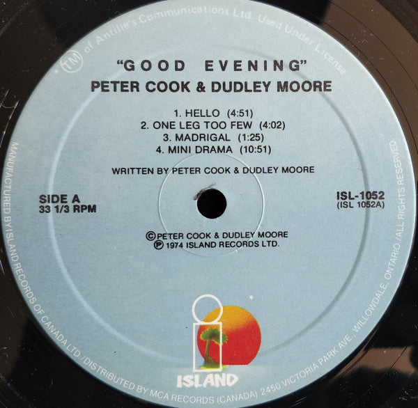 Peter Cook & Dudley Moore : Good Evening (LP, RE)