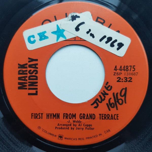 Mark Lindsay : First Hymn From Grand Terrace (7", Single)