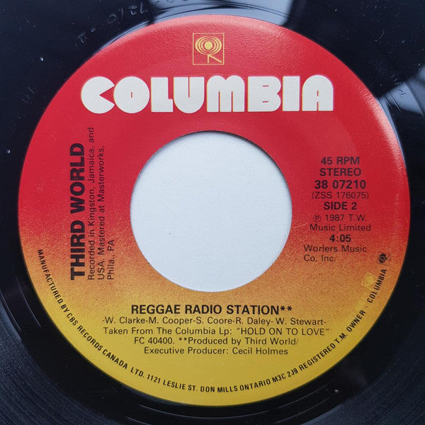 Third World : Hold On To Love (7", Single)