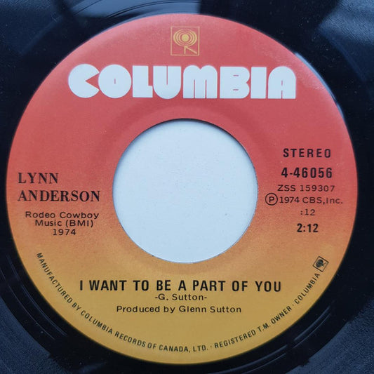 Lynn Anderson : Talkin' To The Wall / I Want To Be A Part Of You (7", Single)
