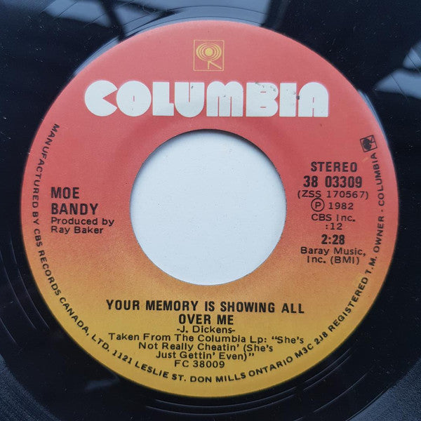 Moe Bandy : Only If There Is Another You / Your Memory Is Showing All Over Me (7", Single)