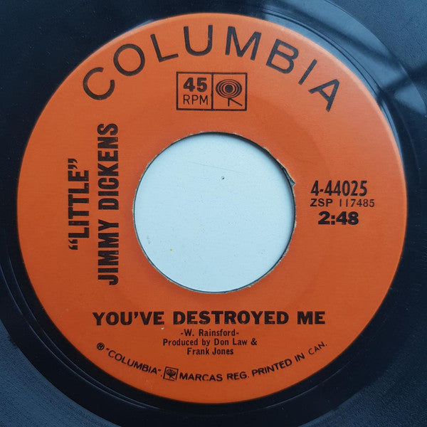 "Little" Jimmy Dickens* : Country Music Lover / You've Destroyed Me (7", Single)