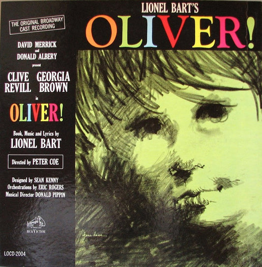 Lionel Bart : Oliver! (The Original Broadway Cast Recording) (LP, Album, Mono, Hol)