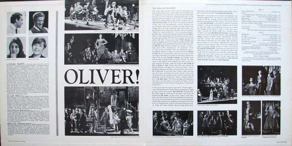 Lionel Bart : Oliver! (The Original Broadway Cast Recording) (LP, Album, Mono, Hol)