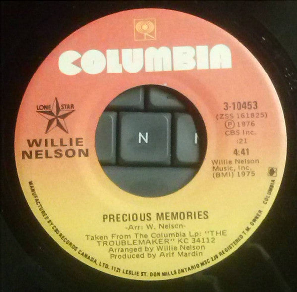 Willie Nelson : Uncloudy Day (7")