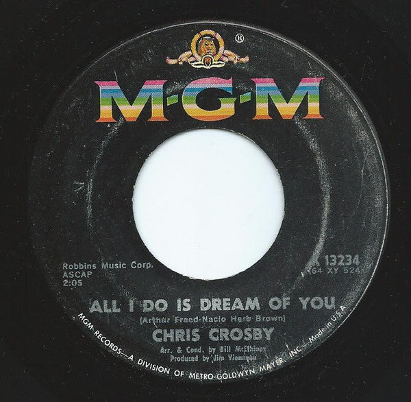 Chris Crosby : All I Do Is Dream Of You / Tomorrow (7", Single)