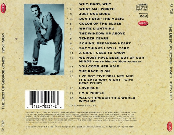 George Jones (2) : The Best Of George Jones (1955-1967) (CD, Comp)