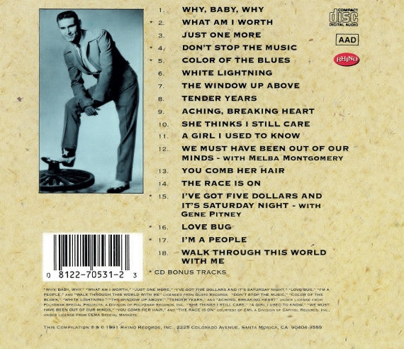 George Jones (2) : The Best Of George Jones (1955-1967) (CD, Comp)