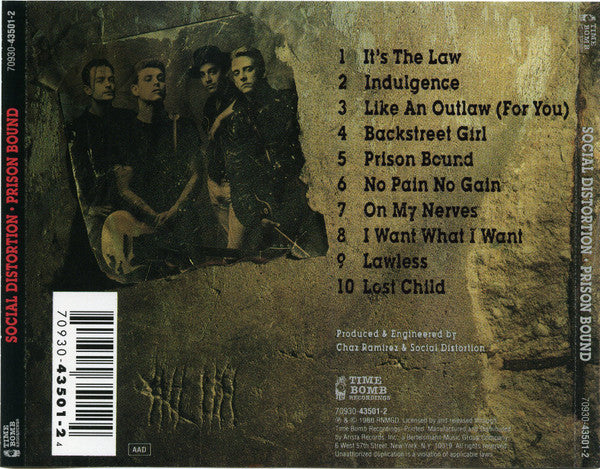 Social Distortion : Prison Bound (CD, Album, RE)