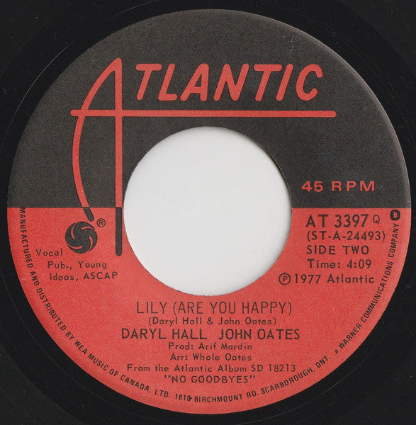 Daryl Hall & John Oates : It's Uncanny (7")
