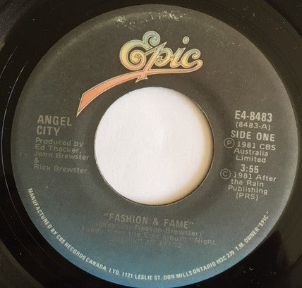 Angel City (2) : Fashion And Fame (7")