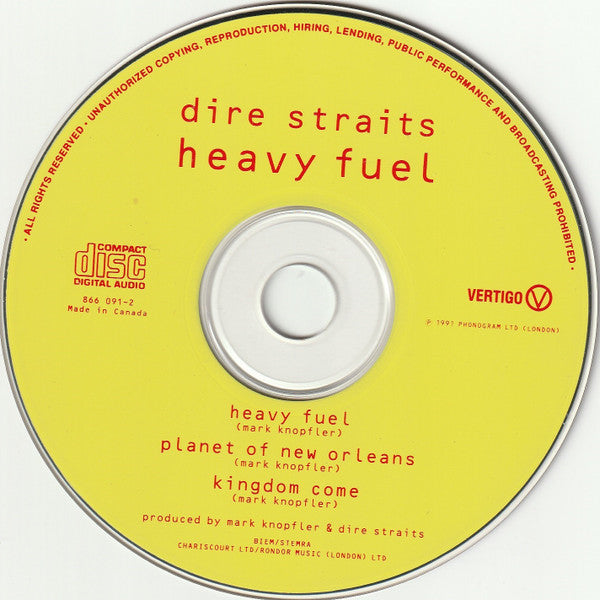 Dire Straits : Heavy Fuel (CD, Single)