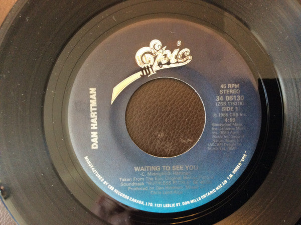 Dan Hartman : Waiting To See You (7", Single)