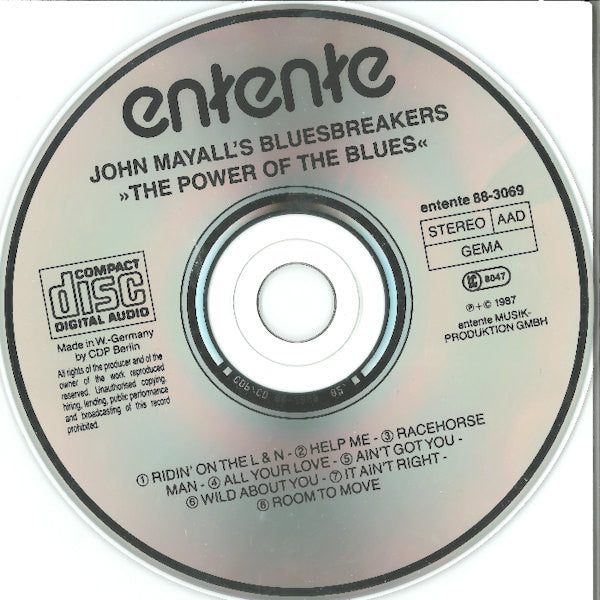 John Mayall's Bluesbreakers* : The Power Of The Blues (CD, Album)