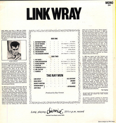 Link Wray : Early Recordings (LP, Comp, Mono)