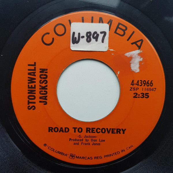 Stonewall Jackson : Stamp Out Loneliness / Road To Recovery (7", Single)