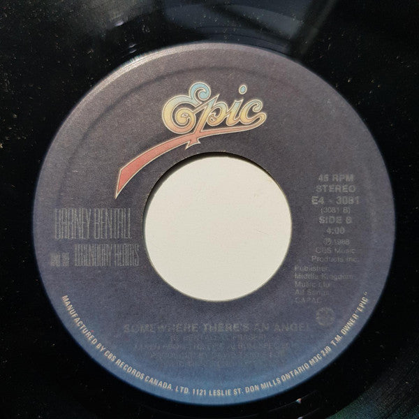 Barney Bentall And The Legendary Hearts : She's My Inspiration / Somewhere There's An Angel (7", Single)