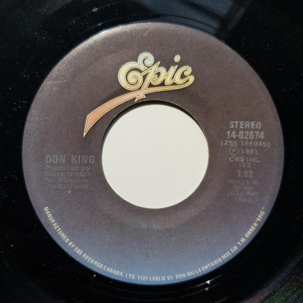 Don King (6) : Running On Love (7", Single)