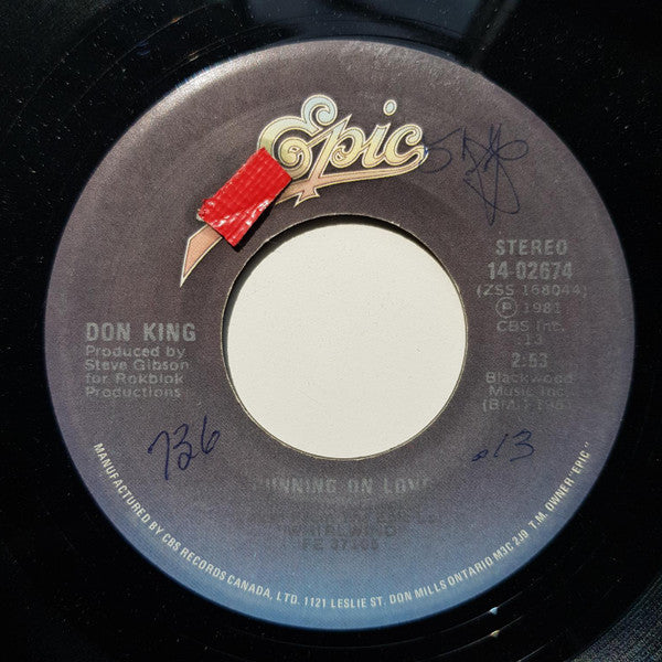 Don King (6) : Running On Love (7", Single)