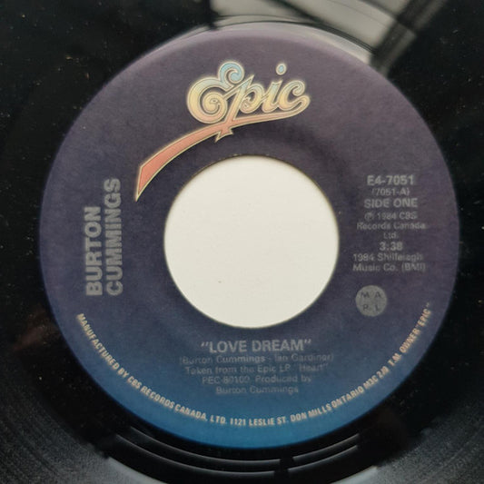 Burton Cummings : Love Dream / I Do My Vocals On The Boat (7", Single)