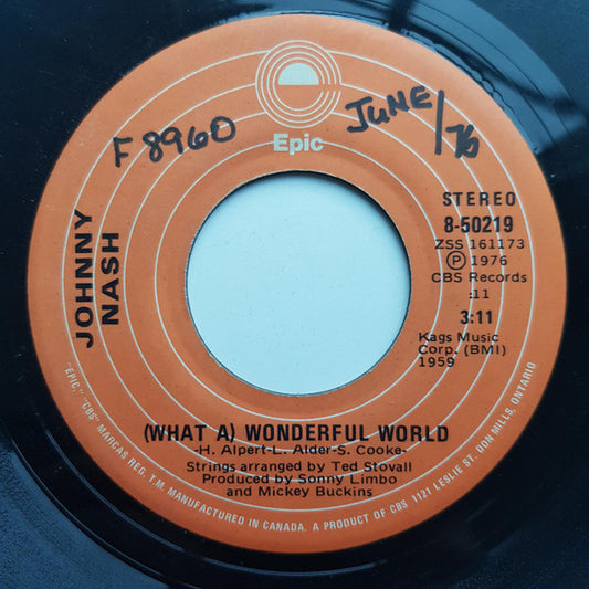 Johnny Nash : (What A) Wonderful World (7", Single)