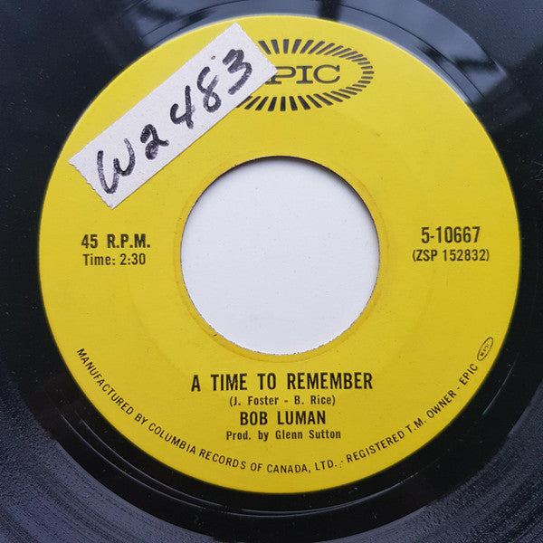 Bob Luman : What About The Hurt (7", Single)