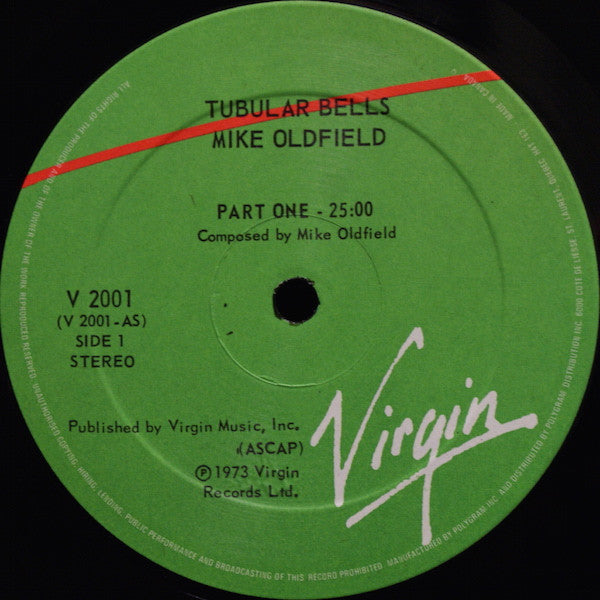 Mike Oldfield : Tubular Bells (LP, Album, RE, Qua)