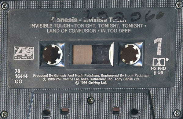 Genesis : Invisible Touch (Cass, Album)