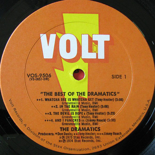 The Dramatics : The Best Of The Dramatics (LP, Comp)