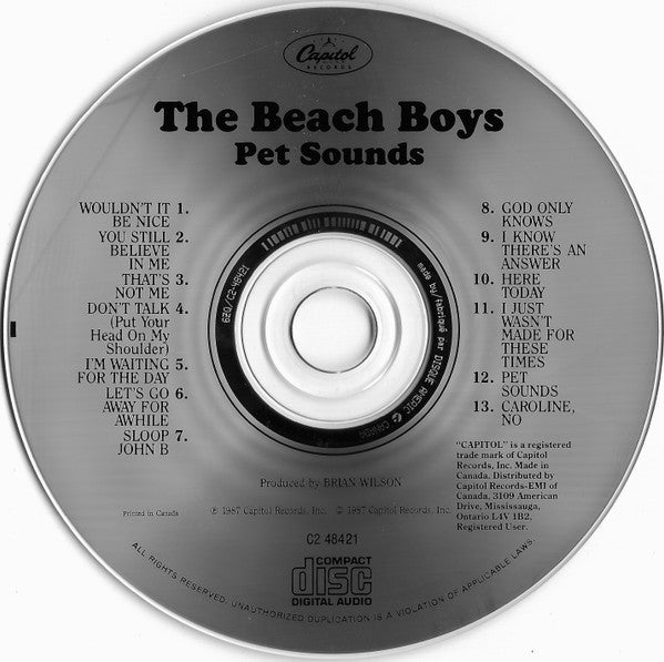 The Beach Boys : Pet Sounds (CD, Album, RE)
