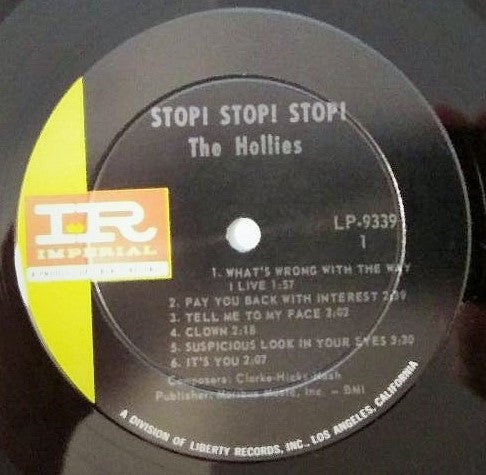 The Hollies : Stop! Stop! Stop! (LP, Album, Mono)
