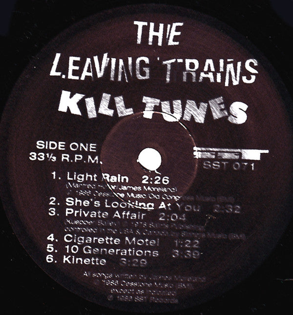 The Leaving Trains : Kill Tunes (LP, Album, Bla)
