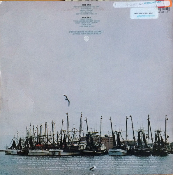 Guy Clark : The South Coast Of Texas (LP, Album, Win)