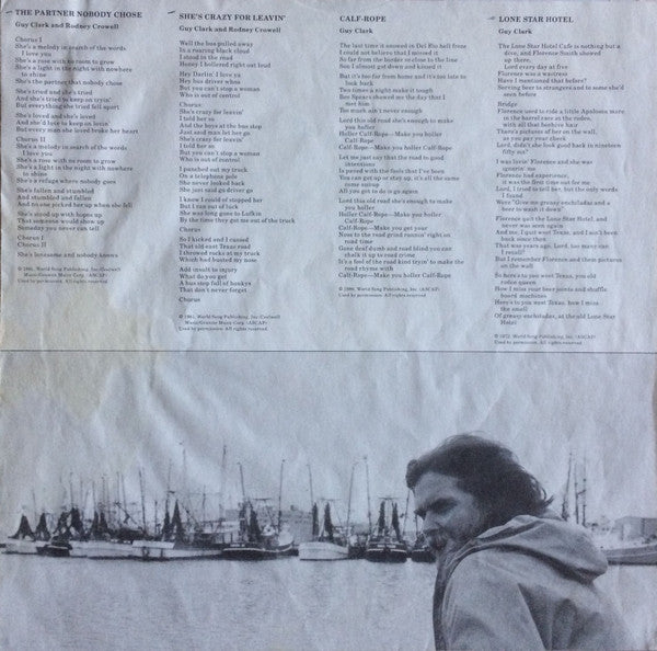 Guy Clark : The South Coast Of Texas (LP, Album, Win)